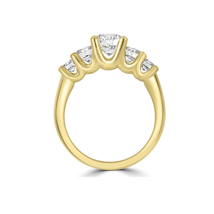 5 stone La Mer Engagement Ring