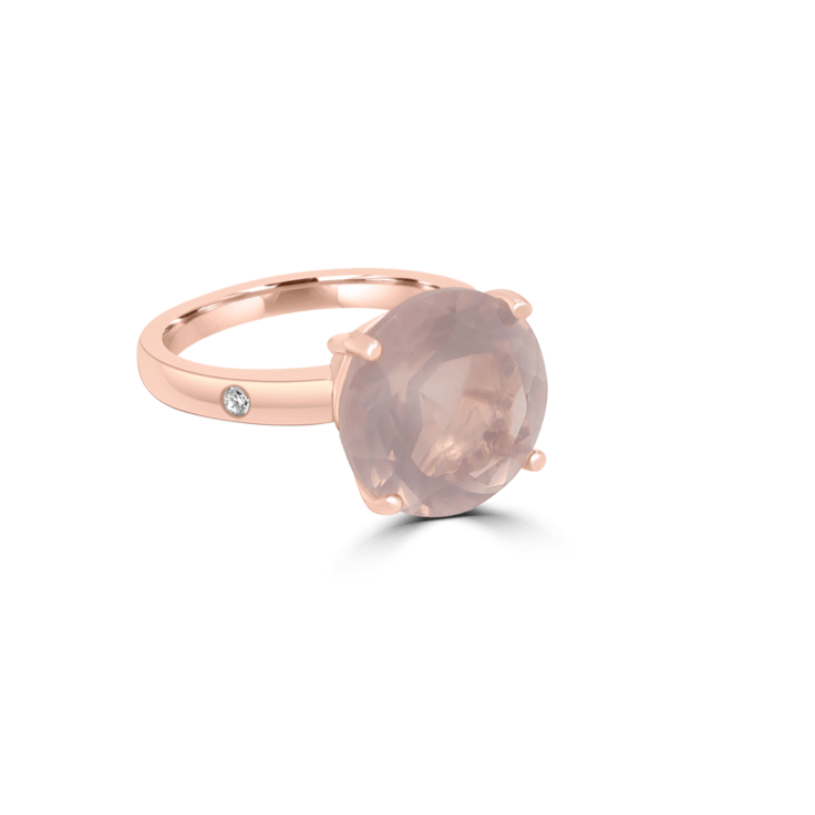 Rose Quartz Holi Ring
