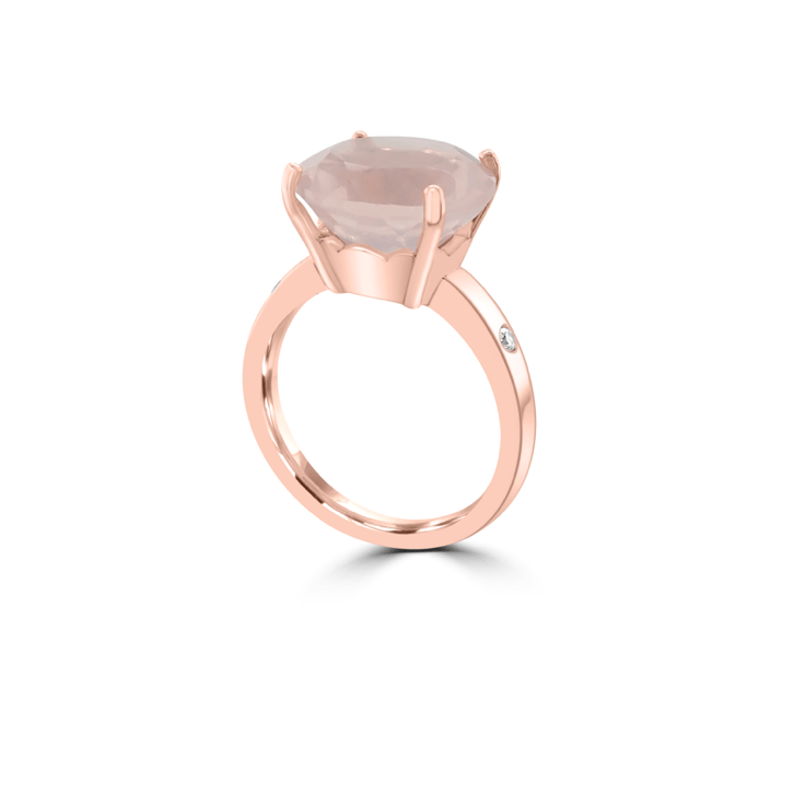 Rose Quartz holi ring