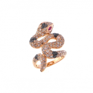 snake diamond ring - Font