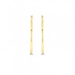 Plain Gold Hoop Earrings