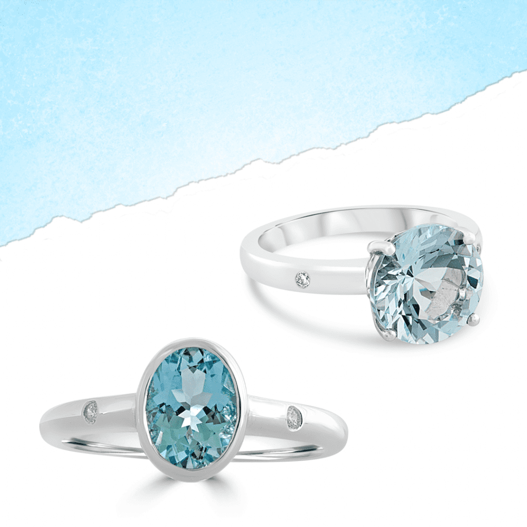 Aquamarine Rings