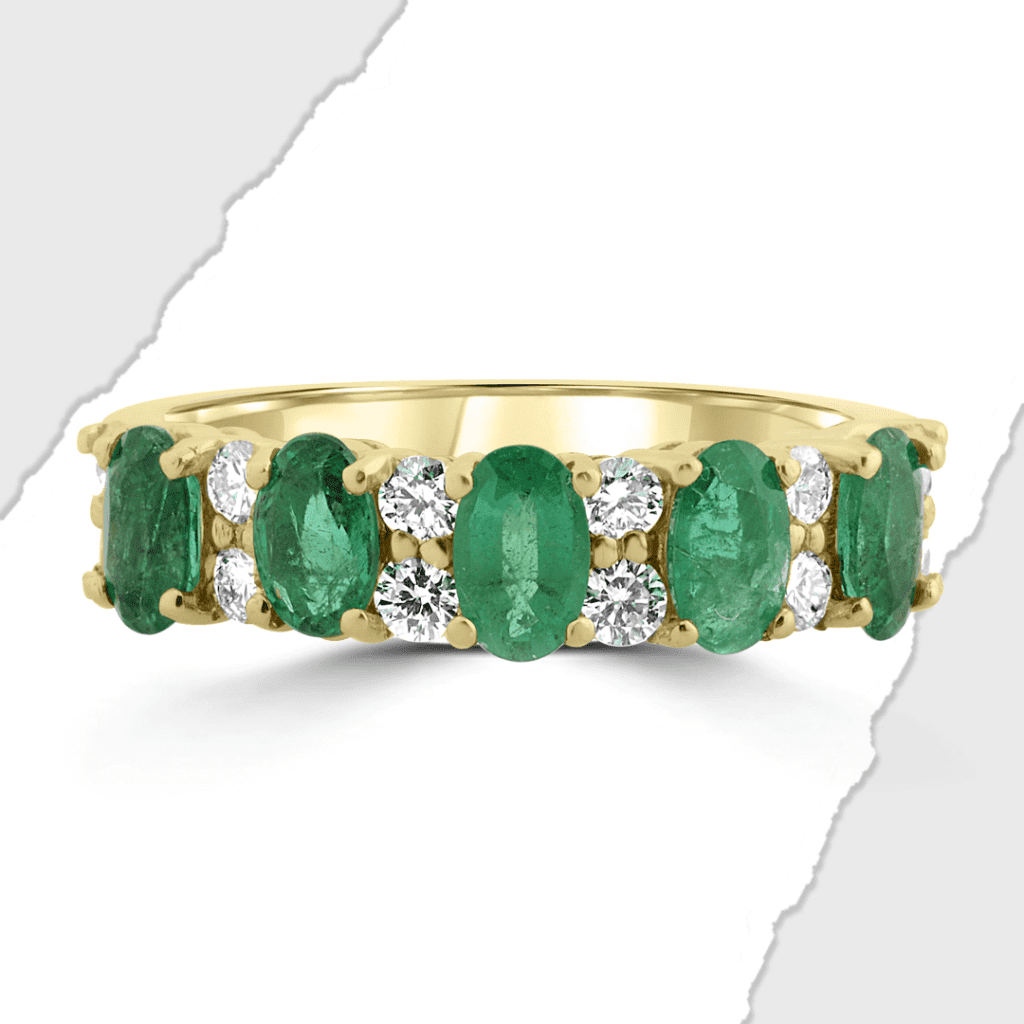 Emerald & Diamond Eternity Ring