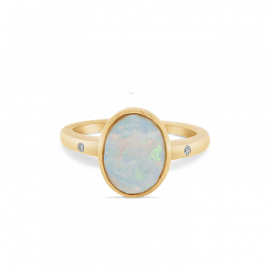 Oval Ethiopian Opal Gemstone Holi Ring-Gemstone Jewellery