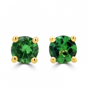 Tsavorite Stud Earrings-gemstone jewellery