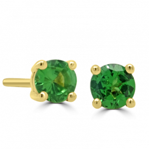 Tsavorite Stud Earrings-gemstone jewellery