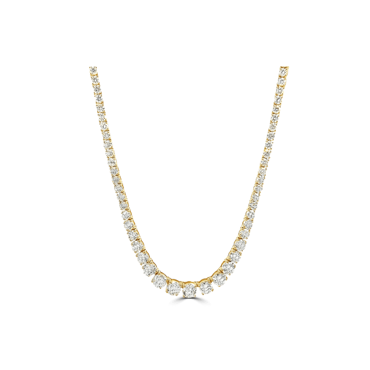 7ct diamond tennis necklace