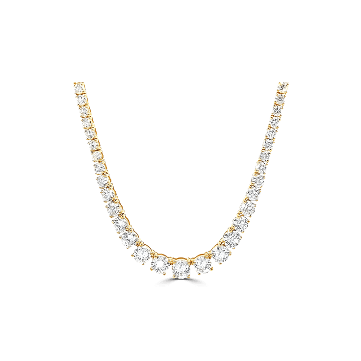 7ct diamond tennis necklace