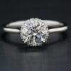 hugging halo diamond engagement rings